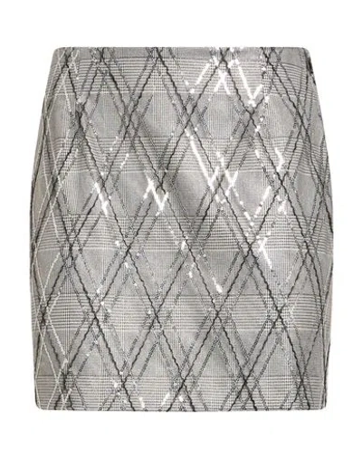 Gaelle Paris Gaëlle Paris Woman Mini Skirt Grey Size 4 Polyester, Viscose, Elastane
