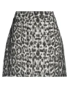 Gaelle Paris Gaëlle Paris Woman Mini Skirt Off White Size 6 Acrylic, Polyester, Viscose, Cotton, Metallic Fiber