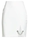 Gaelle Paris Gaëlle Paris Woman Mini Skirt Off White Size 6 Viscose, Polyamide, Elastane