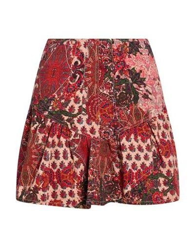Gaelle Paris Gaëlle Paris Woman Mini Skirt Orange Size 26 Cotton, Elastane