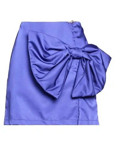 Gaelle Paris Gaëlle Paris Woman Mini Skirt Purple Size 10 Polyester