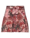 Gaelle Paris Gaëlle Paris Woman Mini Skirt Red Size 27 Cotton, Elastane