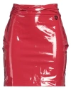 Gaelle Paris Gaëlle Paris Woman Mini Skirt Red Size 4 Polyester, Elastane, Cotton