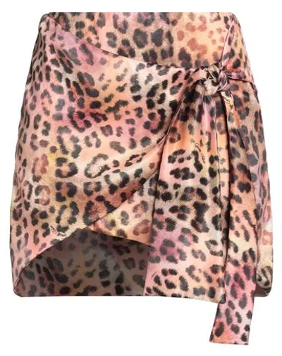 Gaelle Paris Gaëlle Paris Woman Mini Skirt Salmon Pink Size 4 Polyester