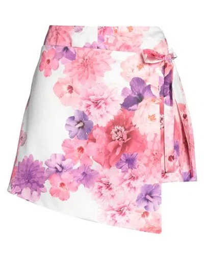 Gaelle Paris Gaëlle Paris Woman Mini Skirt White Size 8 Polyester