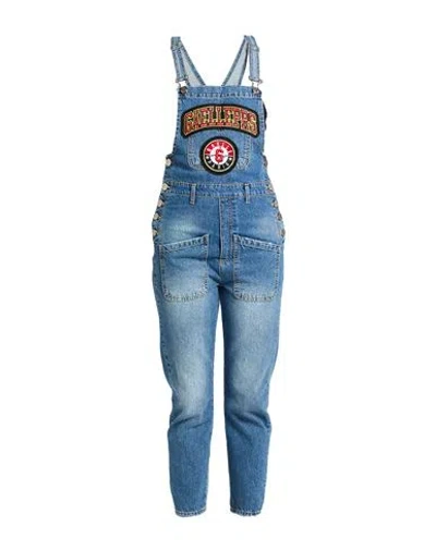 Gaelle Paris Gaëlle Paris Woman Overalls Blue Size 4 Cotton