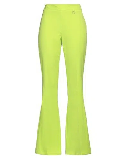 Gaelle Paris Gaëlle Paris Woman Pants Lime Green Size 4 Polyester, Elastane