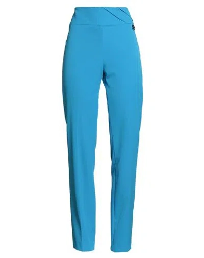 Gaelle Paris Gaëlle Paris Woman Pants Azure Size 4 Polyester, Elastane In Blue