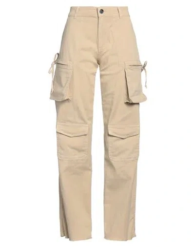 Gaelle Paris Gaëlle Paris Woman Pants Beige Size 29 Cotton, Elastane