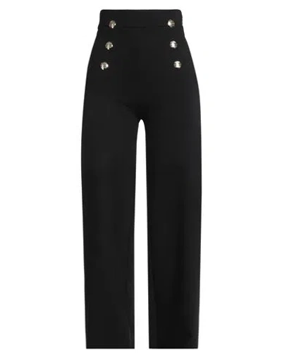 Gaelle Paris Gaëlle Paris Woman Pants Black Size 10 Rayon, Polyamide, Elastane