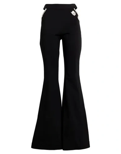 Gaelle Paris Gaëlle Paris Woman Pants Black Size 4 Viscose, Polyamide, Elastane