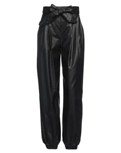 Gaelle Paris Gaëlle Paris Woman Pants Black Size 6 Polyurethane