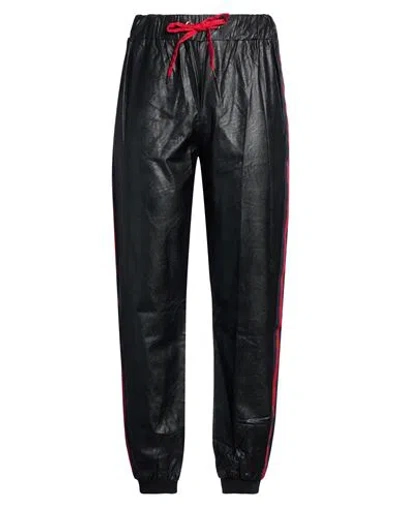 Gaelle Paris Gaëlle Paris Woman Pants Black Size 6 Polyurethane, Viscose