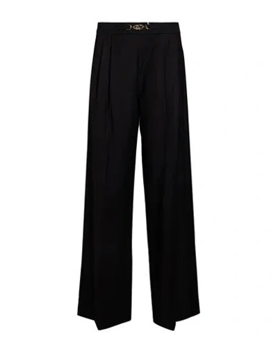 Gaelle Paris Gaëlle Paris Woman Pants Black Size 8 Polyester, Metal, Rayon