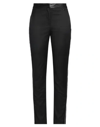 Gaelle Paris Gaëlle Paris Woman Pants Black Size 8 Polyester, Viscose, Elastane, Polyurethane