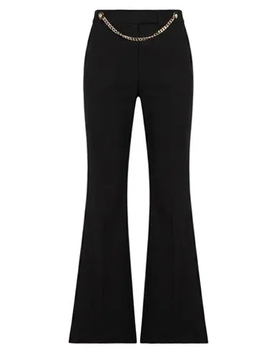 Gaelle Paris Gaëlle Paris Woman Pants Black Size 8 Rayon, Polyamide, Elastane