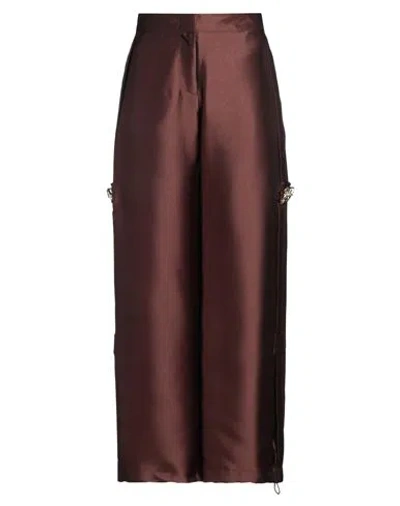 Gaelle Paris Gaëlle Paris Woman Pants Brown Size 4 Polyester