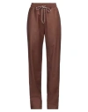 Gaelle Paris Gaëlle Paris Woman Pants Brown Size 4 Polyester, Viscose, Elastane