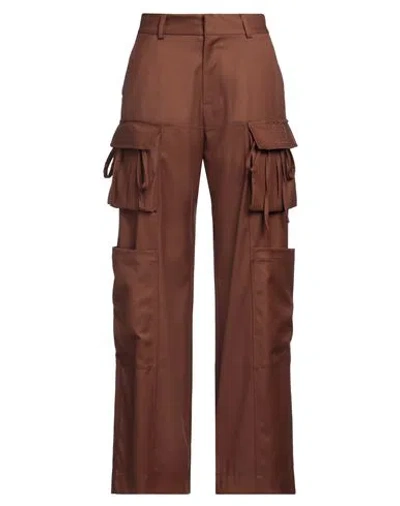 Gaelle Paris Gaëlle Paris Woman Pants Brown Size 6 Polyester, Rayon, Elastane