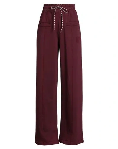 Gaelle Paris Gaëlle Paris Woman Pants Burgundy Size 1 Cotton, Polyester In Red