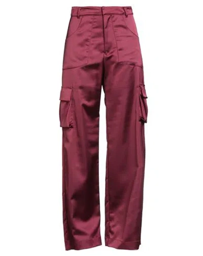 Gaelle Paris Gaëlle Paris Woman Pants Burgundy Size 6 Polyester, Elastane