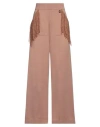 Gaelle Paris Gaëlle Paris Woman Pants Camel Size 2 Viscose, Polyester, Polyamide In Beige