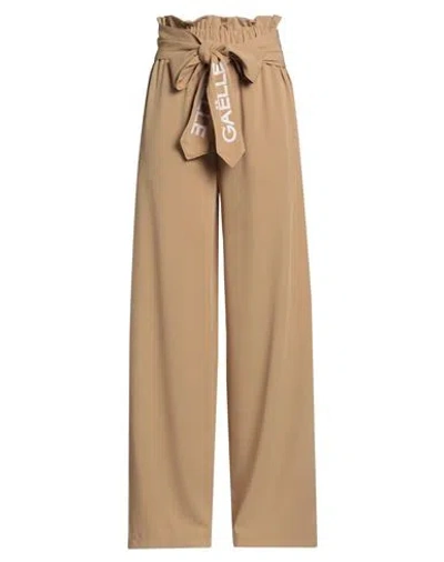 Gaelle Paris Gaëlle Paris Woman Pants Camel Size 4 Polyester, Elastane In Brown
