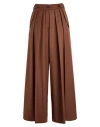 Gaelle Paris Gaëlle Paris Woman Pants Chocolate Brown Size 4 Polyester, Rayon, Metal