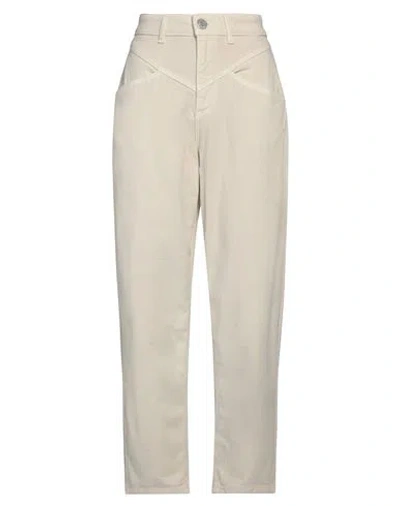 Gaelle Paris Gaëlle Paris Woman Pants Cream Size 30 Cotton, Elastane In White