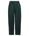 Gaelle Paris Gaëlle Paris Woman Pants Dark Green Size 4 Polyester, Viscose, Elastane