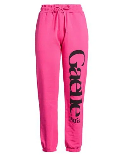 Gaelle Paris Gaëlle Paris Woman Pants Fuchsia Size 3 Cotton In Pink