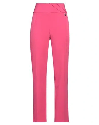Gaelle Paris Gaëlle Paris Woman Pants Fuchsia Size 8 Polyester, Elastane In Pink