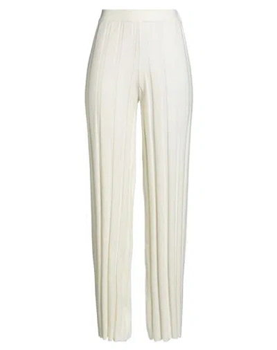 Gaelle Paris Gaëlle Paris Woman Pants Ivory Size 1 Viscose, Polyester In White