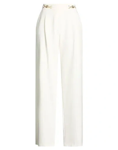 Gaelle Paris Gaëlle Paris Woman Pants Ivory Size 2 Polyester, Elastane In White