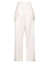 Gaelle Paris Gaëlle Paris Woman Pants Ivory Size 2 Viscose, Polyester, Polyamide In White