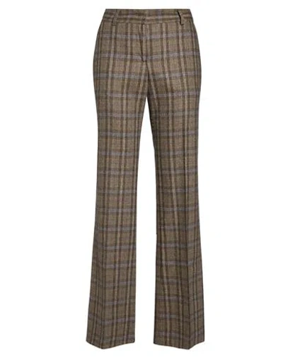 Gaelle Paris Gaëlle Paris Woman Pants Khaki Size 4 Wool, Polyester, Polyamide, Acrylic In Brown