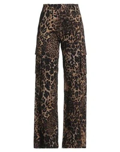 Gaelle Paris Gaëlle Paris Woman Pants Khaki Size 6 Cotton, Elastane In Brown