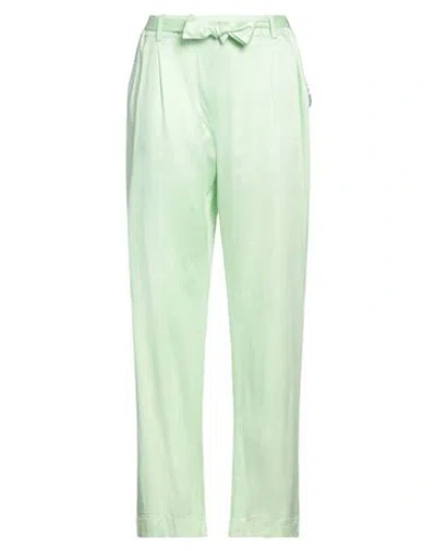 Gaelle Paris Gaëlle Paris Woman Pants Light Green Size 4 Cotton, Viscose, Elastane