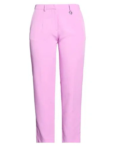 Gaelle Paris Gaëlle Paris Woman Pants Lilac Size 10 Polyester, Elastane In Purple