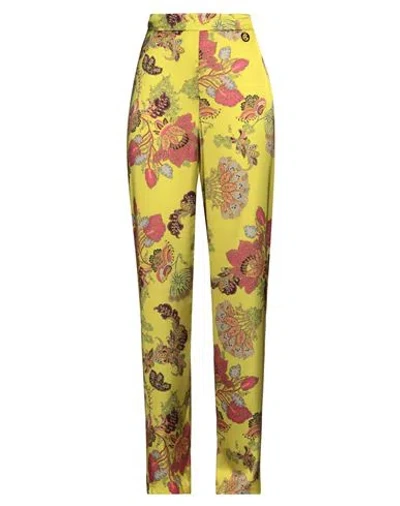 Gaelle Paris Gaëlle Paris Woman Pants Lime Green Size 8 Polyester