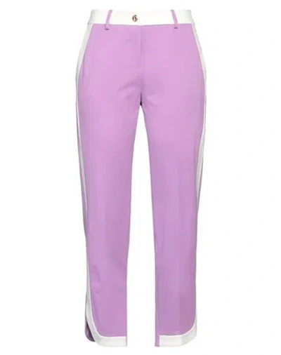 Gaelle Paris Gaëlle Paris Woman Pants Mauve Size 4 Viscose, Polyamide, Elastane In Purple