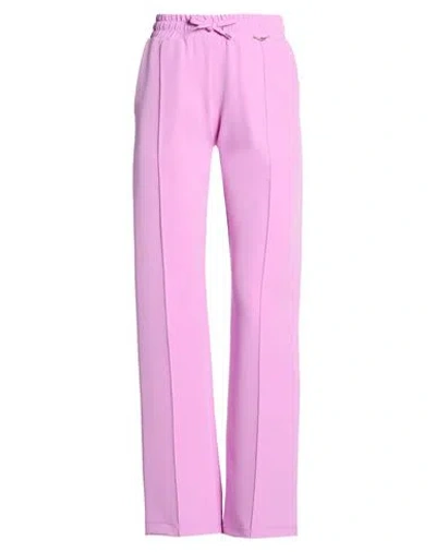 Gaelle Paris Gaëlle Paris Woman Pants Mauve Size 6 Polyester, Elastane In Purple