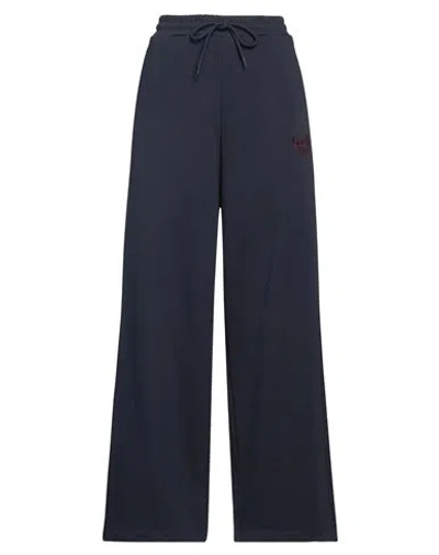 Gaelle Paris Gaëlle Paris Woman Pants Midnight Blue Size 1 Cotton, Polyester, Elastane