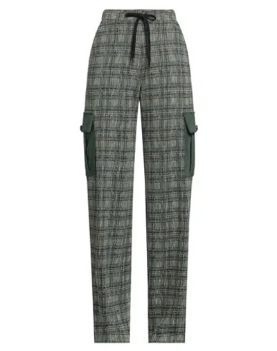 Gaelle Paris Gaëlle Paris Woman Pants Military Green Size 8 Polyester, Cotton, Viscose, Polyamide, Metallic Fiber