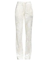 Gaelle Paris Gaëlle Paris Woman Pants Off White Size 1 Polyester, Elastane In White