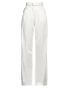 Gaelle Paris Gaëlle Paris Woman Pants Off White Size 4 Cotton, Viscose, Elastane