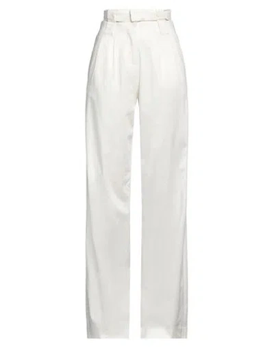 Gaelle Paris Gaëlle Paris Woman Pants Off White Size 4 Cotton, Viscose, Elastane