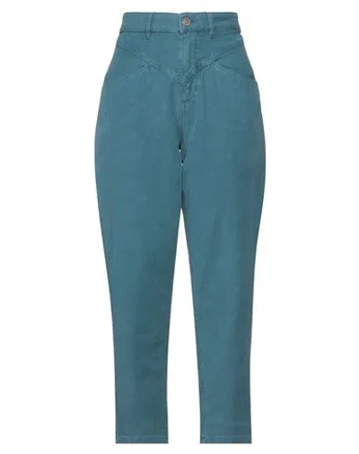 Gaelle Paris Gaëlle Paris Woman Pants Pastel Blue Size 27 Cotton, Elastane