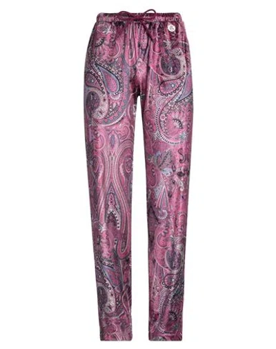 Gaelle Paris Gaëlle Paris Woman Pants Plum Size 10 Polyester, Elastane In Purple