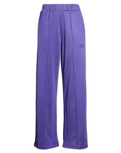Gaelle Paris Gaëlle Paris Woman Pants Purple Size 2 Cotton, Polyester